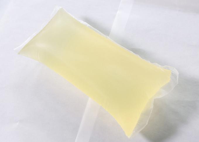명확한 투명한 색깔과 밝은 노란색 색깔을 가진 의학 비 길쌈된 직물을 위한 외과용 가운 뜨거운 용해 PSA 0